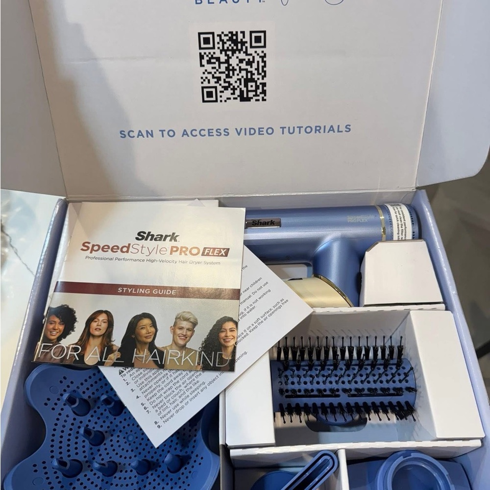 Shark SpeedStyle PRO FLEX Blue Hair Dryer Brush
